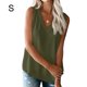 thumbnail image 1 of Camiseta de mujer Encaje Cuello en V Sin mangas Blusa Casual Top de verano, Verde, S Sweethay AP001334-16, 1 of 7