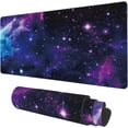 thumbnail image 1 of Galaxy Nebula Universe Extended Gaming Mouse Pad 35.4x15.7in Non-Slip Rubber Base Stitched Edge Long Computer Keyboard Mouse Mat for Home Office, 1 of 6