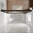 thumbnail image 5 of Elegant  Bathtub Sliding Shower Door 60" W x 62" H with 1/4'' in Tempered Glass Tub Door Black Matte, 5 of 5