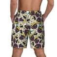 thumbnail image 4 of Goofa Happy Skeleton Printed Men's Swim Trunks Board Shorts Quick Dry Mens Swimming Trunks with Compression Liner,Breathable Fit Hawaii Beach Shorts-Medium, 4 of 9