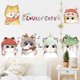 thumbnail image 2 of Pegatinas de pared de gatitos y gatos de Buerhomie, arte de pared de guardería de anime, murales de pared para bebés, decoración de dormitorio para niños, arte de pared de póster para decoración, 2 of 5