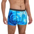 thumbnail image 4 of Salouo Blue Shell Print Men's Boxer Briefs,Breathable Underwear Elastic Waistband Briefs for Men -XX-Large, 4 of 8