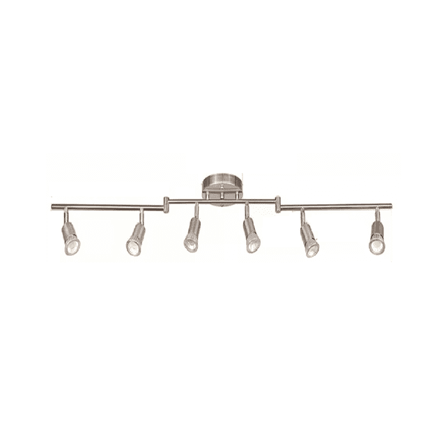 Iluminación De Riel Led De 6 Luces plata