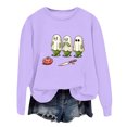 thumbnail image 1 of Chandail à Capuche pour Femmes Imprimé Lettre Col Rond Haut Doux Confortable Décontracté Manches Longues pour Automne Hiver Mode, 1 of 3