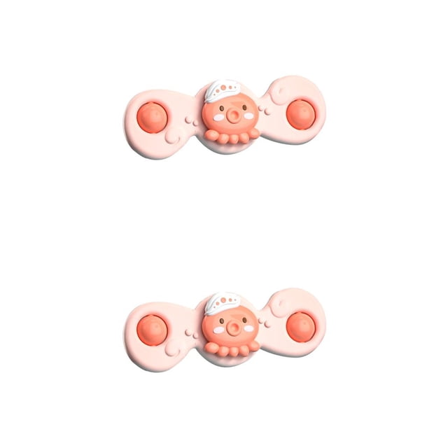 Vogacara Adultos niños giroscopio giratorio alivio de presión diseño de dibujos animados Adorable giroscopio juguete de descompresión regalo de Rosa de 2 cabezales 2piezas Vogacara CBP445194