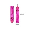 thumbnail image 2 of INSPIRE CHIC Women's Metallic Shiny Fingerless Gloves with Finger Loop Arm Warmers for Party Disco One Size Fuchsia, 2 of 6