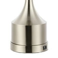 thumbnail image 6 of JONATHAN Y Cooper 26" Classic French Country Iron LED Table Lamp with USB Charging Port, Nickel (Set of 2), JYL4045B-SET2, 6 of 6