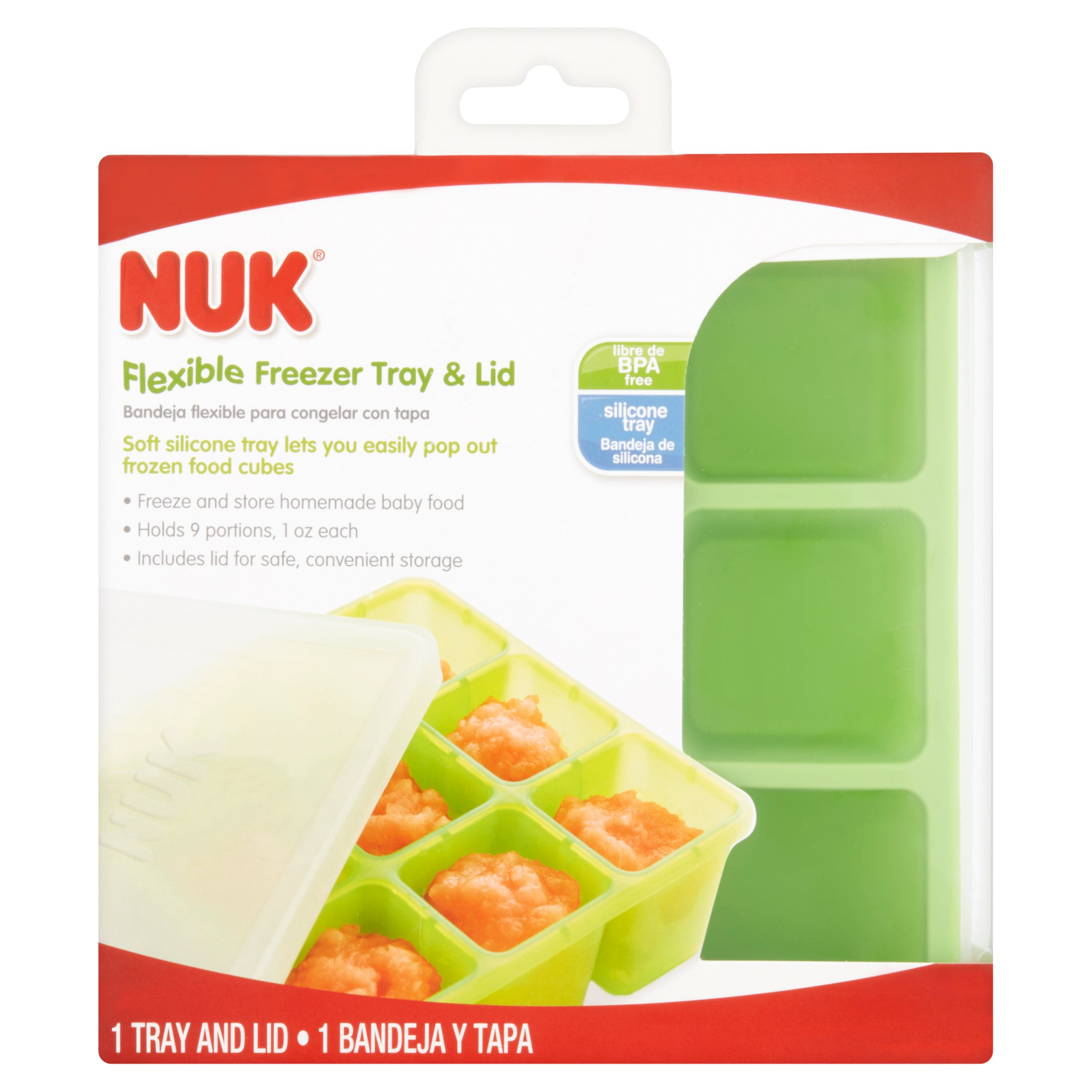 NUK Silicone Baby Food Freezer Tray, Green - image 5 of 6