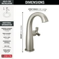 thumbnail image 2 of Delta 6776-Dst Stryke 1.2 GPM Single Hole Bathroom Faucet - Lumicoat Champagne Bronze, 2 of 2