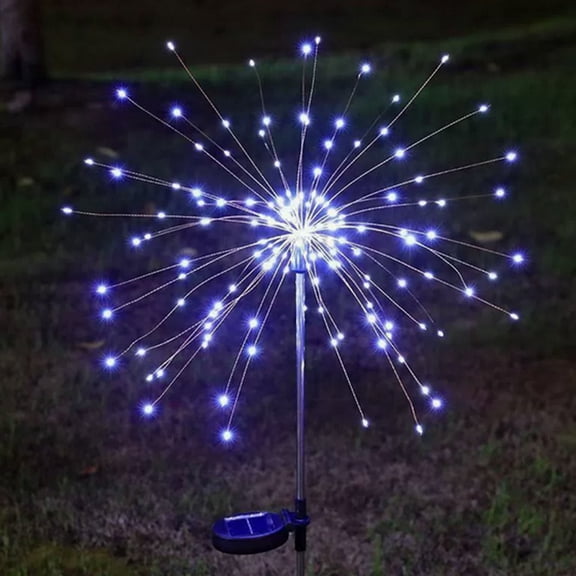 OANLKGI 90 LED Solar Garden Lights Outdoor Waterproof Decorative, IP65 Waterproof Firework Lights Solar Powered, Sparkler Fairy Light for Yard Patio Pathway Lawn Landscape Flowerbed Party Decor