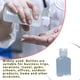 thumbnail image 5 of Inteprter Botellas de viaje Contenedores de patrón trapezoidal con buena hermeticidad Kits de desinfectante de manos Necesidades diarias Botella de spray Artesanía botella de anís 30 ml Inteprter HA060051-03B, 5 of 6