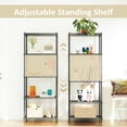 thumbnail image 4 of M MZG 5-Tier Black Metal Storage Shelves, Adjustable Wire Shelving Unit for Kitchen, Bathroom, Office, Garage, Organizer Wire Rack, 1250 lbs, 13.7" D x 23.6" W x 63" H, 4 of 8