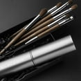 thumbnail image 4 of 6Pcs/Set Eye Animal Horsehair Eye Shadow Makeup Brush Set Original Wooden Handle Aluminum Tube Makeup Brushes Beauty Tools, 4 of 10