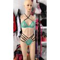 thumbnail image 1 of VISgogo, conjunto de pijama Sexy para mujer, picardías, lencería hueca de dos piezas, ropa de dormir de Color sólido de encaje VISgogo moda, 1 of 1