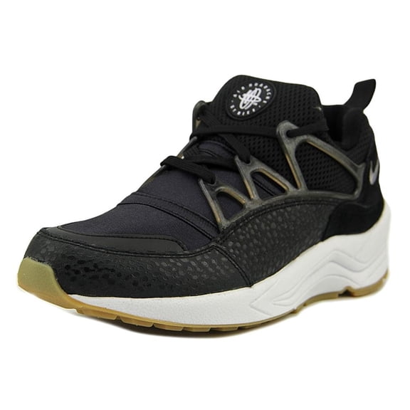 NIKE Womens Air Huarache Light PRM Safari Trainers Black White 819011 001