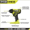 thumbnail image 3 of Llave de impacto Ryobi PCL250B inalámbrica de 9,5 mm y 18 V (solo herramienta), 3 of 4