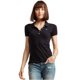 thumbnail image 1 of Polo Aeropostale A87 para mujer, negro, grande Aeropostale  Polo, 1 of 2