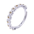 thumbnail image 1 of EeaseMX Anillo ajustable abierto con margaritas y flores, ideal como regalo de San Valentín., 1 of 7