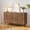 Walnut, variant on LEFHDA 53" Dresser Fluted 6 Drawer Dresser, Large Modern Chest of Drawers, Wide Wood Storage Dressers Organizer Storage Cabinet for Bedroom Living Room Hallway Entryway