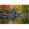 thumbnail image 2 of Galloimages Online 18x13 Black Ornate Wood Framed with Double Matting Museum Art Print Titled - Grist Mill In The Fall, 2 of 4