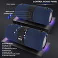 thumbnail image 2 of Altavoz Inalámbrico Portátil Bluetooth Pyle PSBWP9BL 2Ch Impermeable Recargable con Control de Voz Google Assistant/Siri, 2 of 3