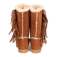 thumbnail image 4 of Liliana DD10 Women Suede Fur Lining Medallion Fringe Winter Boot, 4 of 5