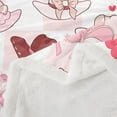 thumbnail image 4 of Cowgirl Hats Bed Blanket,Pink Bowknots Sweet Cherry Starry Flannel Blanket for Room Decor,Princess Style Pink White Plaids Patchwork Fleece Blanket for Kids Sofa Dorm Decor,Throw 50"x60", 4 of 6