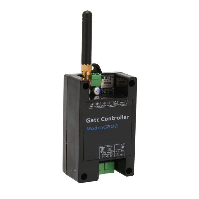 G202 GSM Gate Opener, ABS Multi Purpose 4G Gate Controller Opener SMS Command Remote On Or Off Switch Practical for Resort for Warehouse