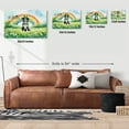 thumbnail image 5 of Happy St. Patrick’s Day Border Collie with Green Hat Shamrocks Rainbow Horizontal Matte Canvas Poster Borders Dog Lovers Gifts Idea Wall Art Home Decor - 03007, 5 of 5