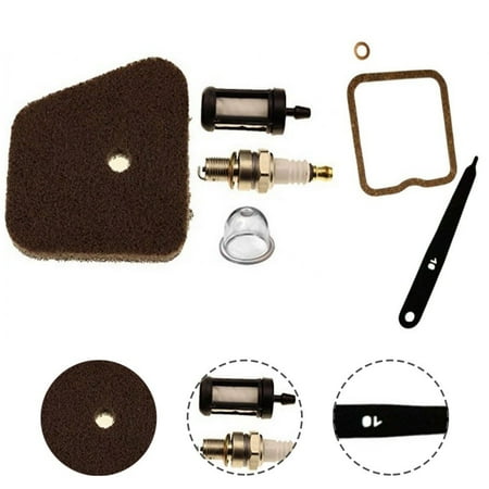 

GLFILL Hipa Air Filter+Spark Plug+Fuel Filter+Primer Bulb+Valve Adjustment Kit for Fs90