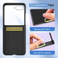 thumbnail image 5 of Motorola Razr Plus Case, Motorola Razr+ 2023 Full Body Cover with [Built-in Camera Screen Protector] Hard PC Bumper Protective Shockproof Scratch Resistant Slim Fit Case - Black, 5 of 7