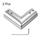 thumbnail image 2 of Conector de esquina ajustable Uxcell de 2 piezas para varillas de cortina, conectores de 90 grados con llave hexagonal para ventana de 1 pulgada, plateado, 2 of 4