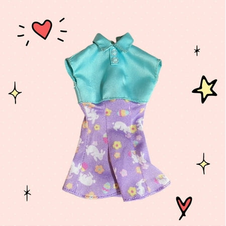 Lol Surprise doll OMG Bartz Easter Surprise 1998 Doll Dress Teal Aqua Clothing