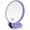 Purple, variant on 15X Magnifying Mirror, Hand Held Mirror, Double Side Small Makeup Mirror with 1X 15X Magnification, Adjustable Handle/Stand Travel Mirror, Compact Magnified Mirror for Girl Woman Face Eyes Makeup