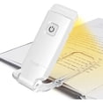 thumbnail image 1 of Luz de lectura USB, luces de lectura LED recargables con lámpara de lectura para leer en la cama, abrazadera, 3 niveles de brillo ajustable, lámpara mini con clip plegable, 1 of 5