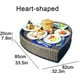 thumbnail image 2 of Heart-Shaped Rattan Swimming Pool Tray, White, 85x82cm, PE Rattan, Holds Food, Drinks & Snacks, Ideal for Pool Parties & Lounging, 2 of 5