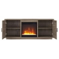 thumbnail image 3 of Pemberly Row 58" TV Stand with Crystal Fireplace Insert in Gray Wash, 3 of 9