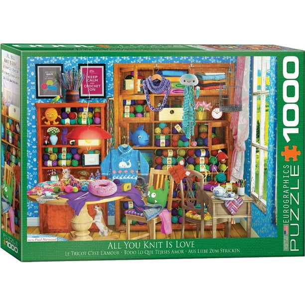 Puzzle EuroGraphics All You Knit is Love 1000 piezas