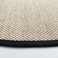 thumbnail image 3 of SAFAVIEH Natural Fiber Kentigern Solid Area Rug, Marble/Black, 10' x 10' Round, 3 of 8