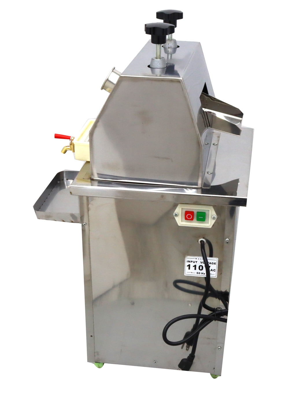 Electric 3 Rollers Vertical Sugarcane Juicer Machine Stainless Steel Sugar Cane Press Juice Extractor 110V