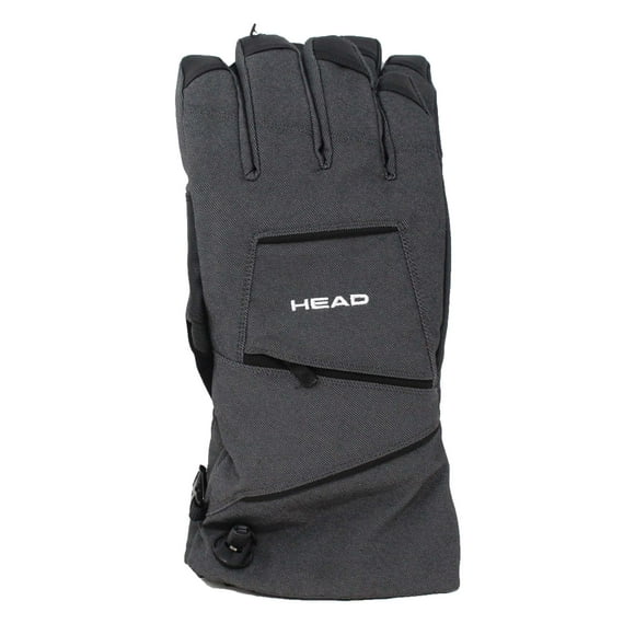 Head Unisex DuPont Sorona Insulated Charcoal Ski Glove With Pocket L
