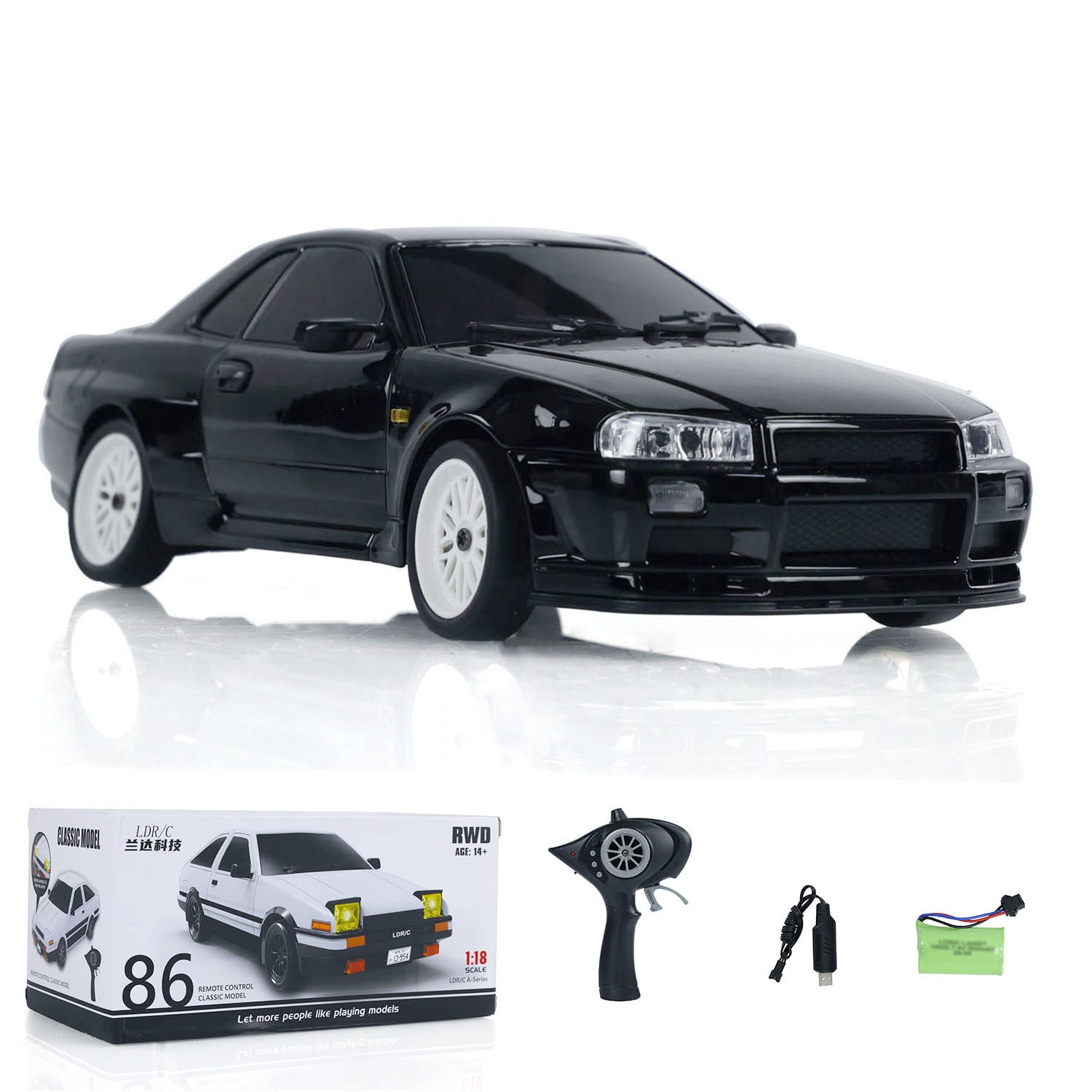 LDRC A99 1/18 RWD RC Car Drift Car Remote Control Racing Vehicles Model Lights