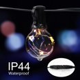 thumbnail image 3 of Guirnalda de luces LED para exterior, 9 m, 30 bombillas, IP44 resistente al agua, 3 bombillas de repuesto, 2200 K, ideal para Navidad, fiestas, bodas y decoración de interiores y exteriores en dormito, 3 of 5
