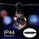 thumbnail image 3 of Guirnalda de luces LED para exterior, 9 m, 30 bombillas, IP44 resistente al agua, 3 bombillas de repuesto, 2200 K, ideal para Navidad, fiestas, bodas y decoración de interiores y exteriores en dormito, 3 of 5