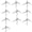 Large 3 buckles, variant on 10pcs Squid Jigs Lures Swivels Rotating Fishing Bearing Rolling Swivels Connector