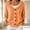 Orange plus size cardigan for women a1, variant on Women Loose Long Sleeve Cardigan Ruffle Button Down Casual Open Front Soft Cozy Knitwear Plus Size Daily Home Travel Weekend Wear Tops, Brown XL
