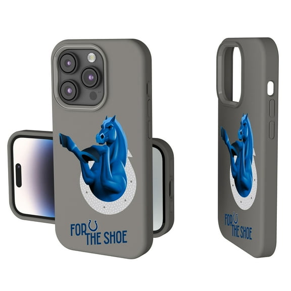 Keyscaper Gray Indianapolis Colts 2024 Illustrated Limited Edition Soft Touch iPhone Case