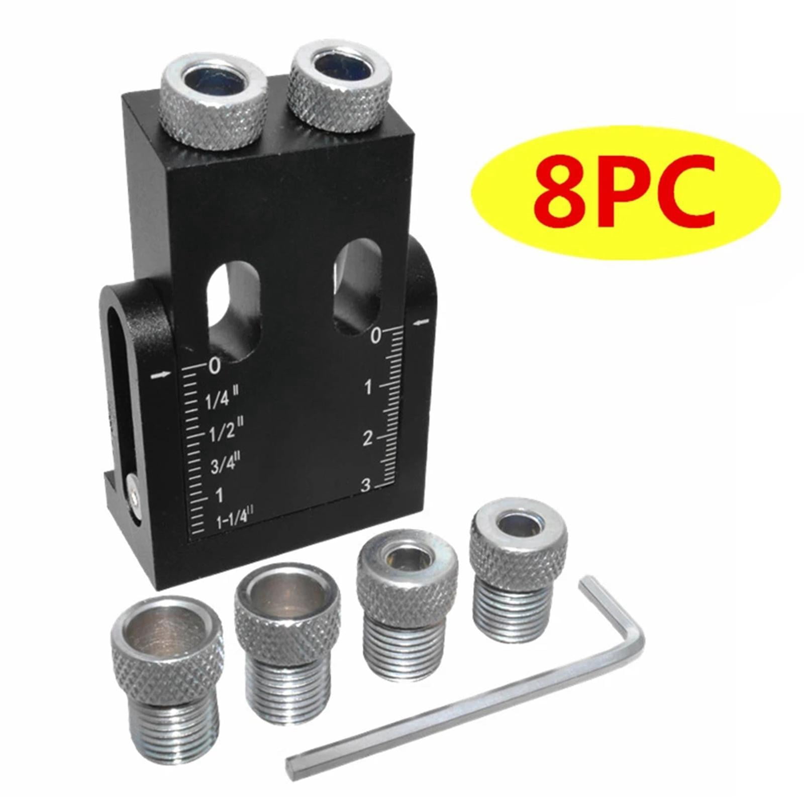 FVDPWYE 15 Degree Hole Jig Kit Carpenters Woodwork Guides Joint Angle Tool 6/8/10mm Hole