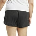 thumbnail image 2 of Plus Size adidas Pacer Essentials Knit High-Rise Shorts Color: Wonder Blue Size: 4X, 2 of 5