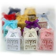 thumbnail image 2 of 50pcs Christmas Snowflake Hollow Favor Gift Candy Box with Ribbon Wedding Party, 2 of 19